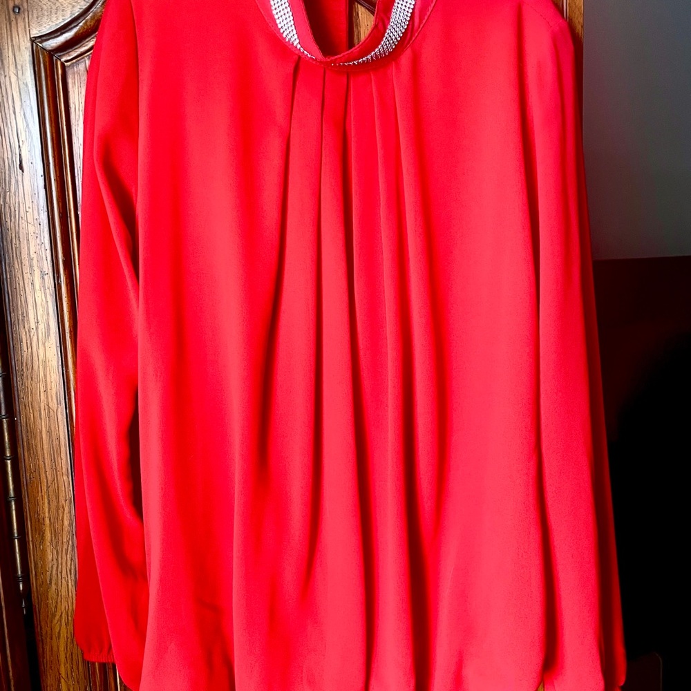 Elegant Red Women's Top